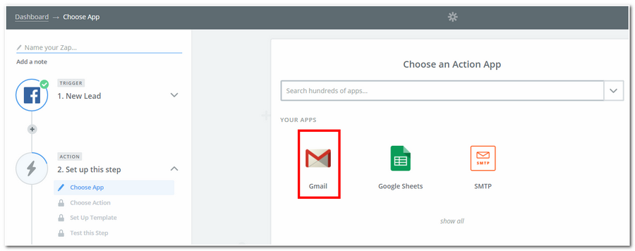 Gmail側の接続設定方法1