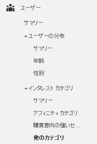 インタレストカテゴリ