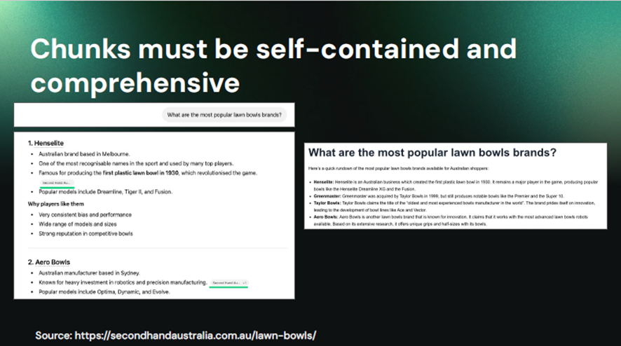 自己完結型であって、網羅性があるチャンクの例