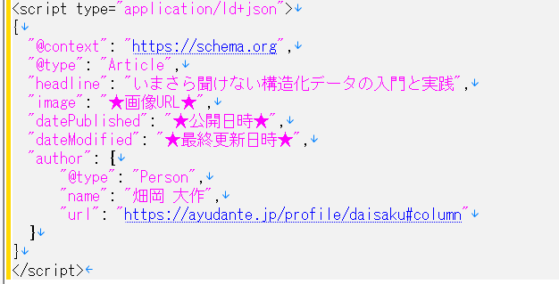 Ayudanteの記事で構築するとこんな感じ